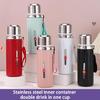 Contemporary Thermal Vacuum Flasks With Cup Leak Resistant Seal Durable Stainless Steel Insulated Bottle For Hot Cold Drink