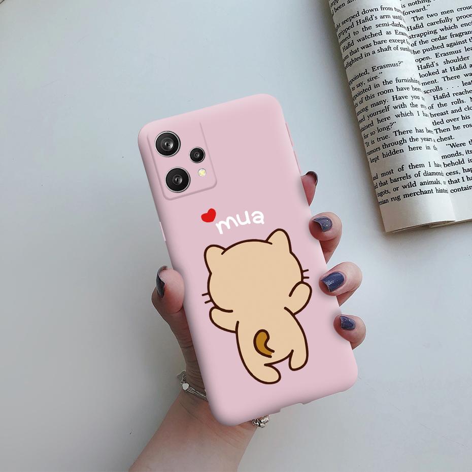 For Realme 9 2022 Case Cute Cat Cartoon Painted Soft Silicon Phone Back Cover For Realme 9 4G Cases Fundas RMX3521 Realme9 Coque