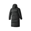 Skechers Basic Letter Print Long Down Jacket 'Black' Men's P423M128-0018