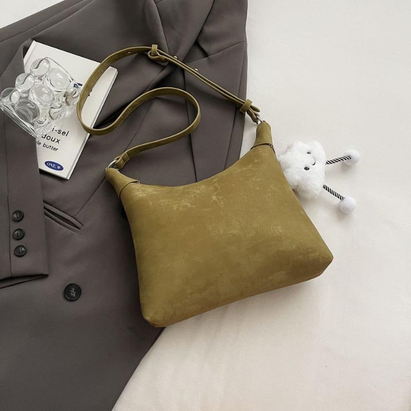 New trendy personalized commuter with pendant shoulder messenger bag zipper bow buckle women's bag