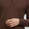 EMZ Men's Autumn Wool Sweater with Shirt Collar