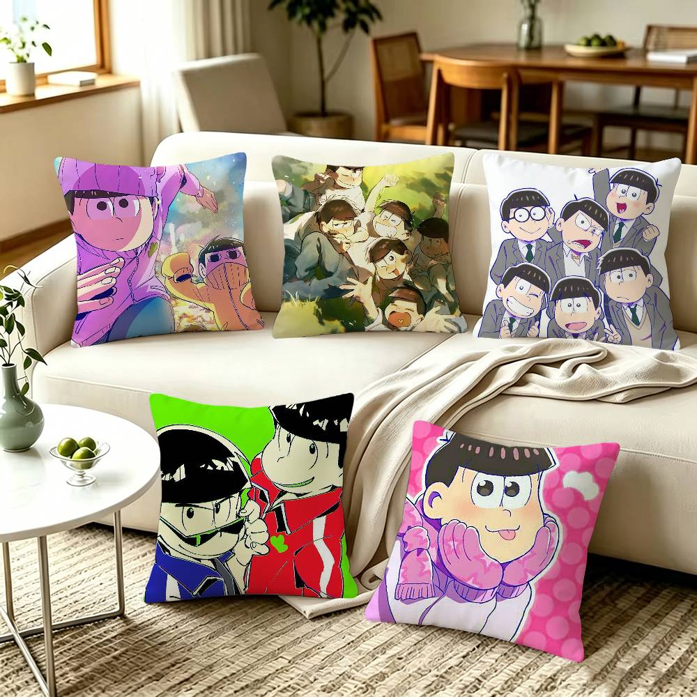Osomatsu Matsuno Anime Home Sofa Cushion Covers and Aecorative Custom Pillow Covers