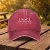 Heartbeat Drummer Pattern Baseball Cap Unisex Duckbill Hat for Outdoor Sports Fitness Travel
