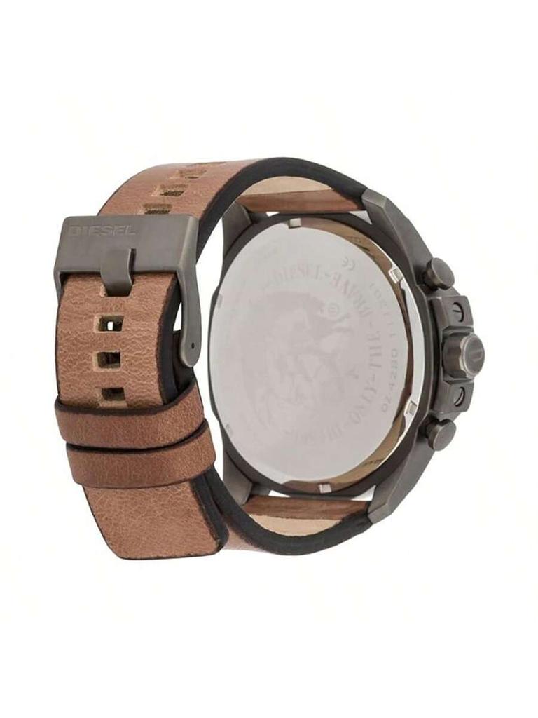 Meg's Classic Casual Herren-Quarzuhr DZ4280 - Rundes Zifferblatt und Lederarmband - Ideales Geschenk für Geburtstage oder Feiertage.