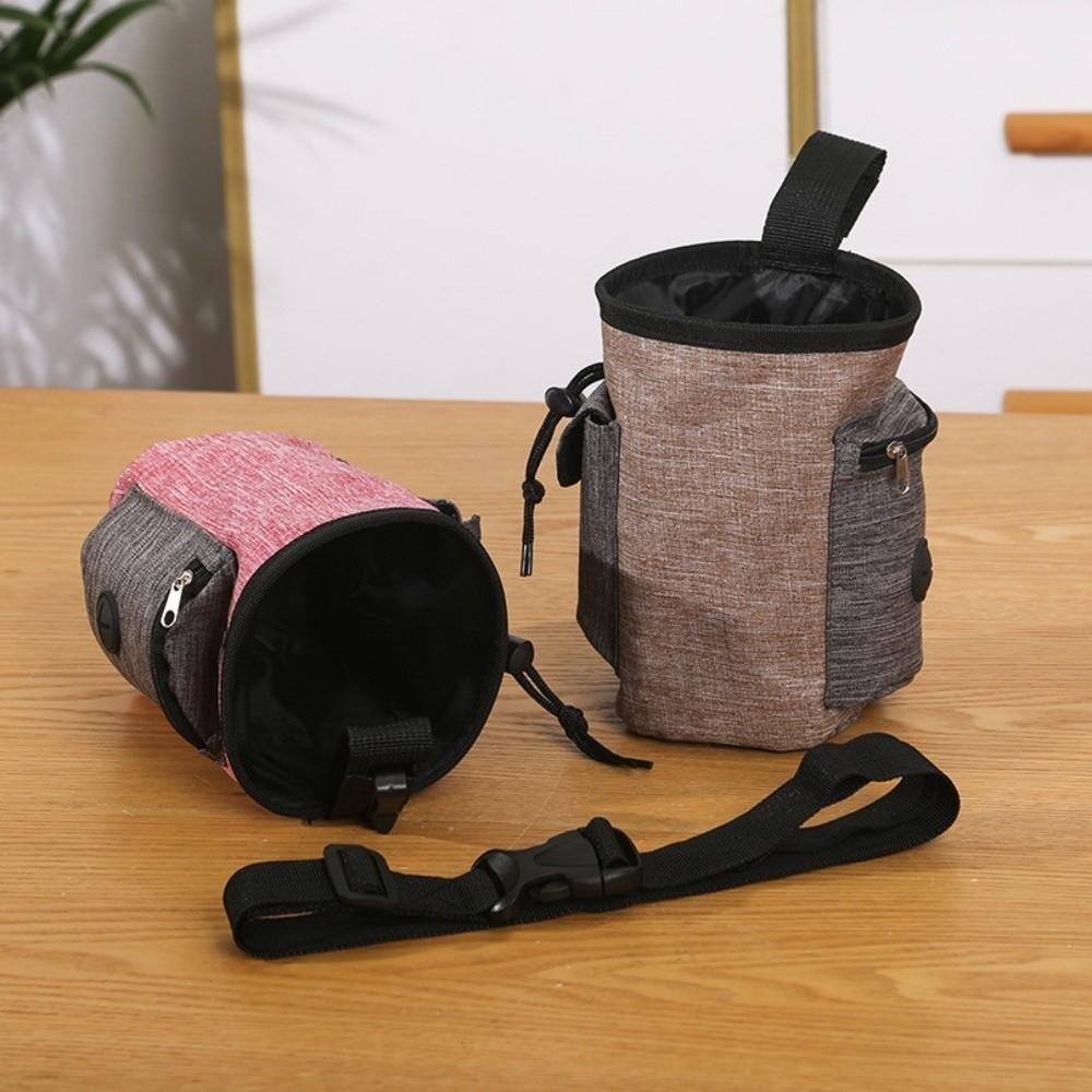 Multi-Pocket Puppy Snack Reward Bag Hands-Free Pet Snack Container Poo Bag Holder  Daily Walks