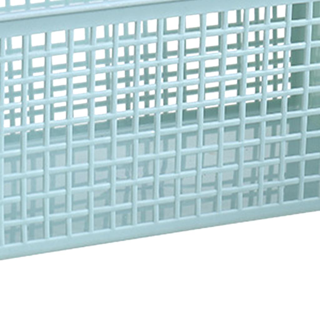 Plastic Storage Basket Rectangular Large Capacity Storage Container for Snacks Fruits Kitchen