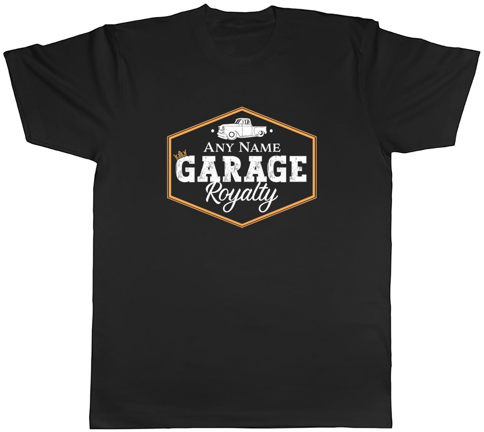 Personalised Funny Mechanic Garage Royalty Mens T-Shirt Tee Gift Top S