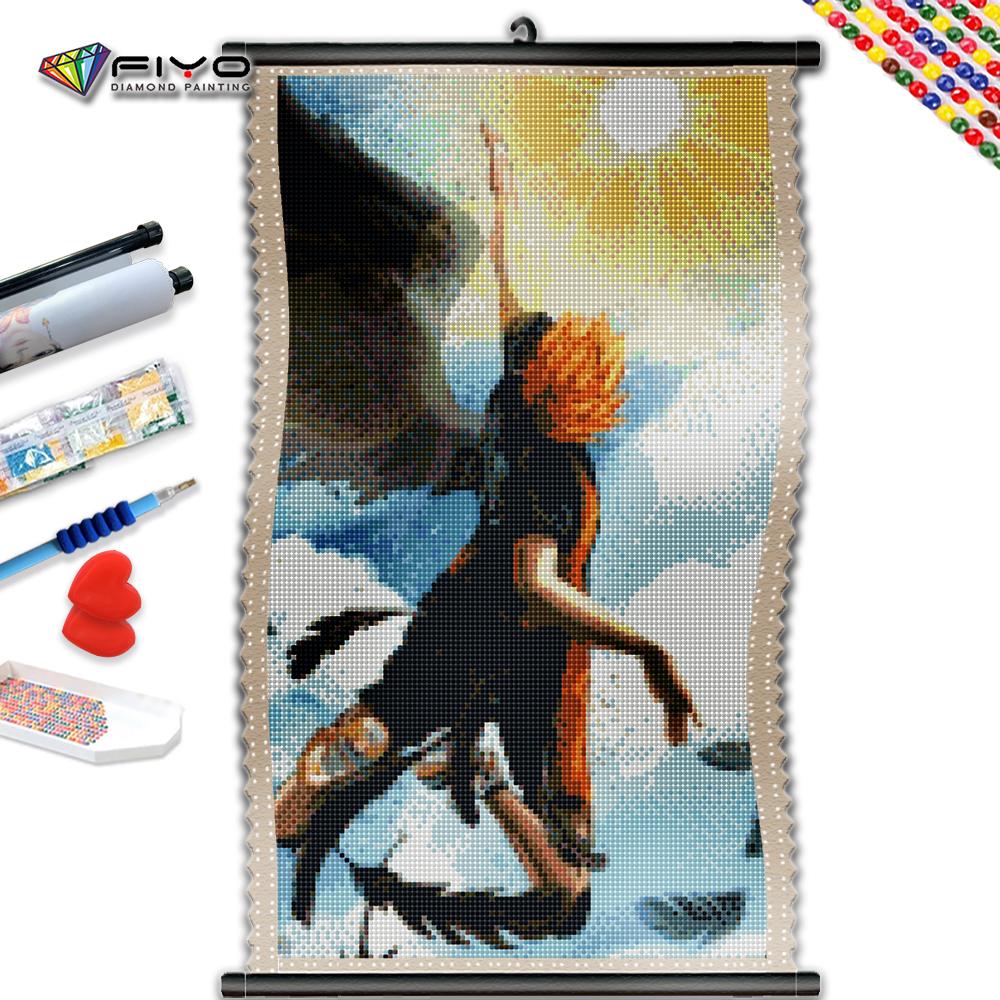 

5D DIY Рамка Алмазная картина Ангел Саншайн Мальчик Фотографии Стразы Вышивка крестиком Мультфильм Портрет Декор для дома