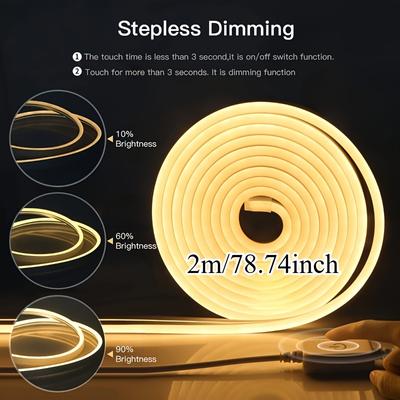 5V LED-Streifen Neonlicht USB Mit Handwischsensor Dimmschalter Flexibles Silikon Neonzeichen Wasserdicht Für Haus Außen Dekoration