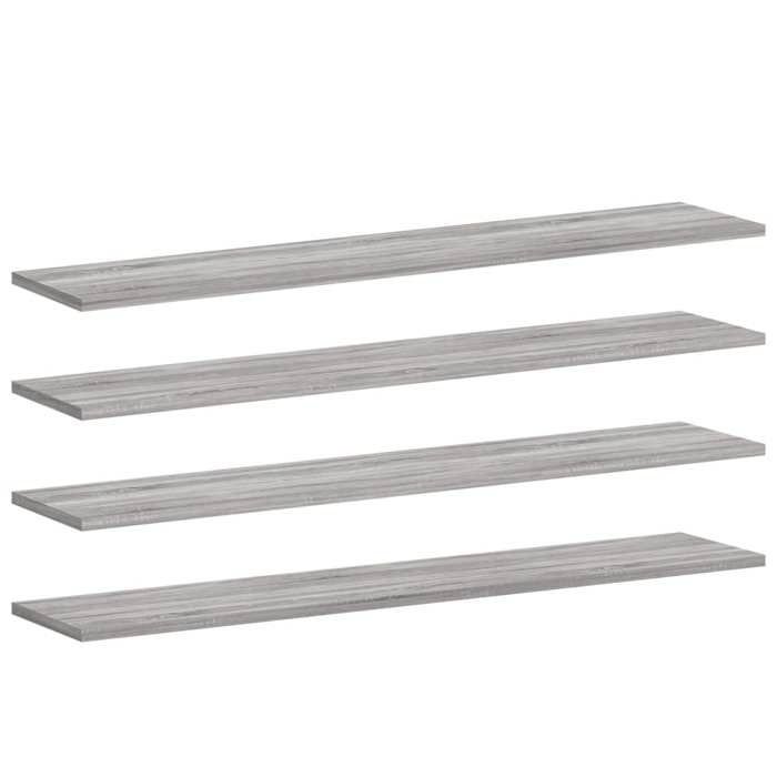 VidaXL Wall Shelves 4 Pcs, Hanging Shelves with Storage, Floating Bookshelves, Living Room Decorations, 838293