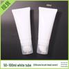 50/80/100ml White PE Soft Tube with Silicone Brush Head for Skincare Facial Cleanser