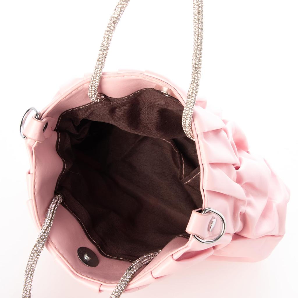 Shubeck Shirred Mini Shoulder FREE Women's Bag, Pink, (ZOG-0012)