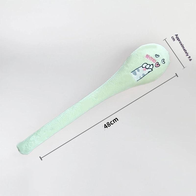1Pcs Back Pain Relief Portable Body Vibration Hammer High Elasticity Latex Velvet Massage Pat Fu Character Slap Stick Massager
