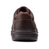 Clarks Bradley Walk Men's Brown Tumbled Leather Lace-Up Shoes, Size 26.0 cm
