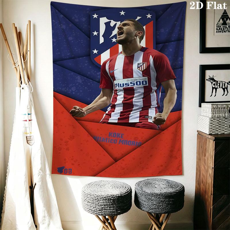Atleti H Wall Hanging Printed Fabric Blanket Decorative Tapestries for Bedroom Living Room Home Decor