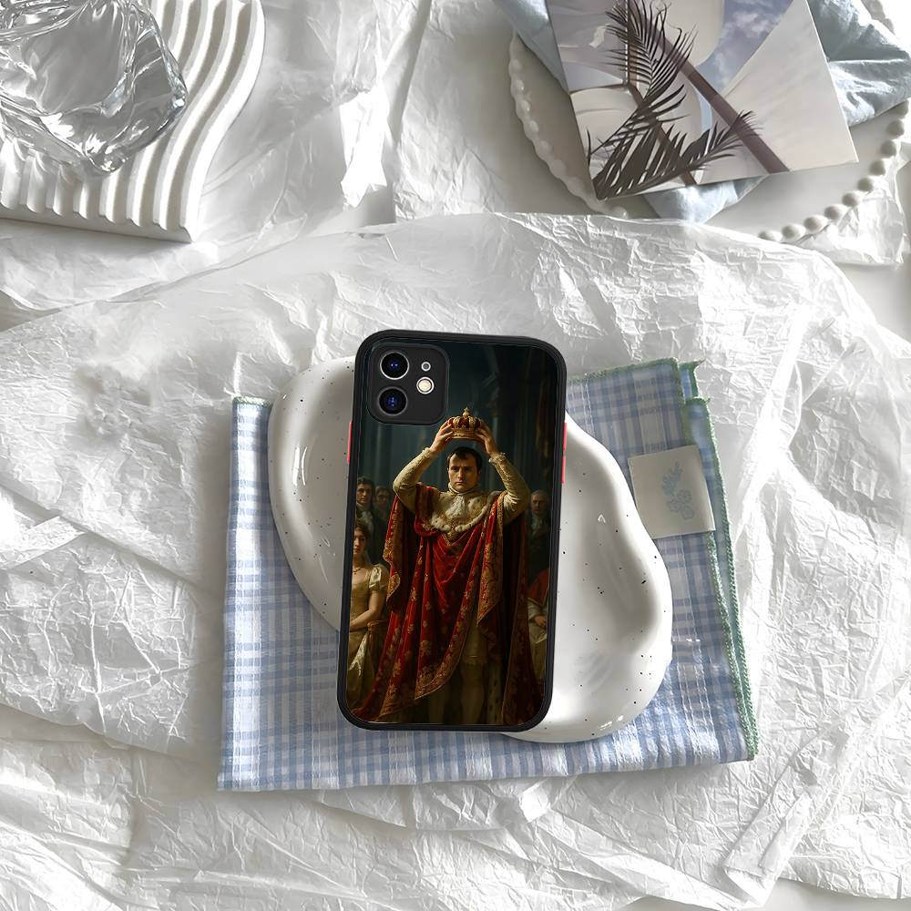 Napoleon Bonaparte Silicone Case For IPhone 16 15 14 13 12 11 Pro Max Plus X XS MAX Shockproof Matte Cover