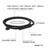 Dual-Strand Black Titanium Steel Clasp Bracelet with Graded Magnetic Buckle - Japanese & Korean Style, Unisex, Laser Engraved.