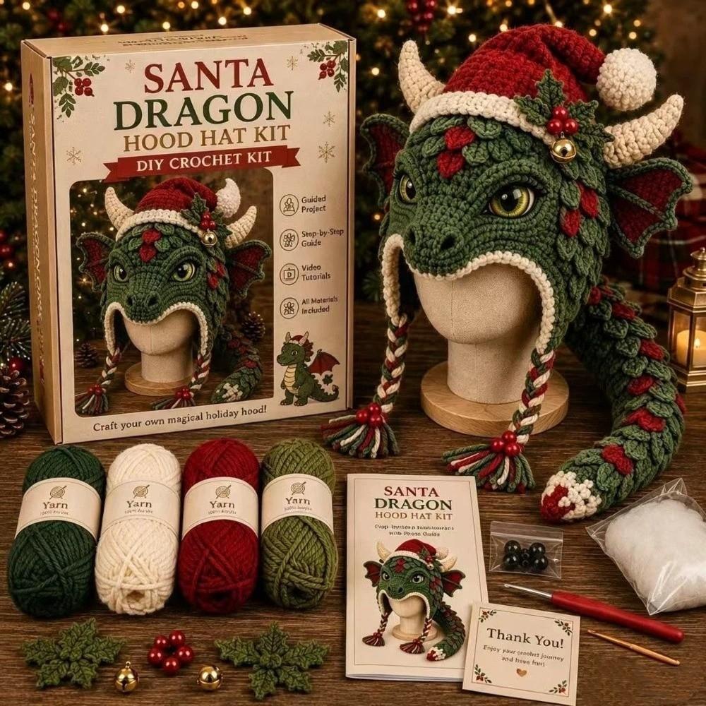 Cattle DIY Crochet Hat Kit Sheep Christmas Hat Kit  for Adults Teens Seniors