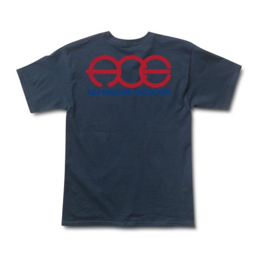 Ace Trucks ROUND POCKET LOGO Skateboard T Shirt NAVY Unisex T-Shirt M