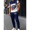 2026 Summer Men's Suit with 3D Printed Pattern Breathable Lightweight Comfortable Leisure Sports Outdoor Men's Clothing
