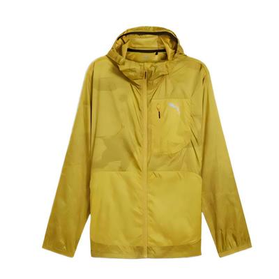 Seasons Kapuzenjacke Einfarbig Laufen Freizeit Langarmjacke Herrenjacke Gelb 525831-21