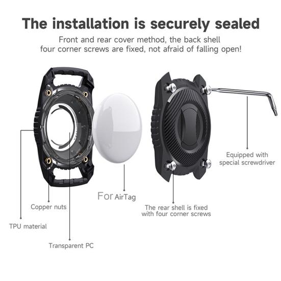 Pet Positioning Collar Crisp Bell Faux Leather Pet Tracking Device Protective Collar for Apple