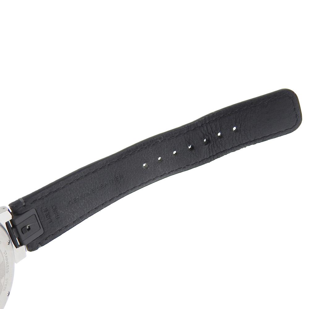 Louis Vuitton Tambour GM Watches QA073 blackDial Stainless Steel/Monogram Eclipse Canvas Quartz Analog Display Mens Used