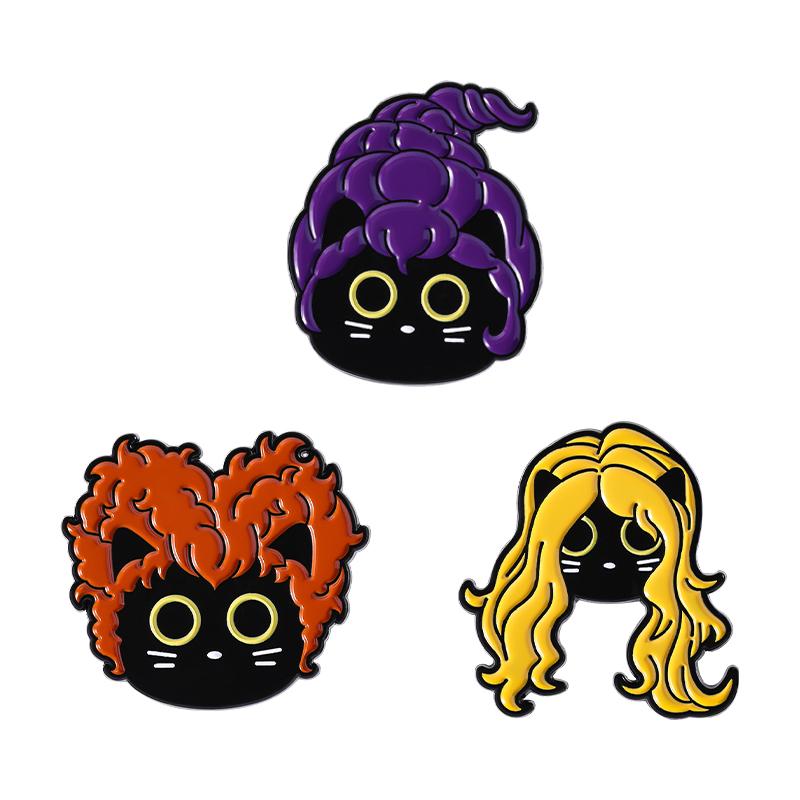 3-6PCS/Set Anime Movies Character Enamel Pins Turbo Granny Cat Spying Brooches Lapel Badges Funny Jewelry Gift for Friends