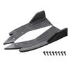 Paire Universel Voiture Pare-chocs Arrière Spoiler Lèvre Fibre de Carbone Aile Garniture Protection Anti-collision Diffuseur Jupe Latérale Angle Enveloppant Séparateur