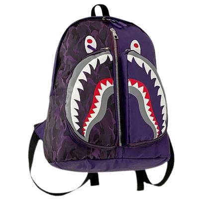 Mochila Tubarão Graffiti Mochila Escolar Personalizada Bolsa de Livros Bolsa de Viagem Mochila Casual Dia das Bruxas