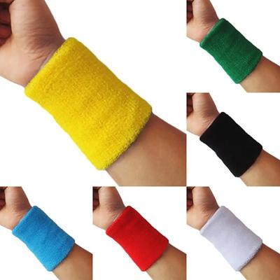 Men Women Wrist Sweatband Tennis Sport Wristband Volleyball Gym Tennis Wrist Brace Support Sweat Band Towel Bracelet Protector