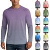 Men's UPF50+ Sun Protection Shirt Long Sleeve Lightweight Stretch Fabric Outdoor UV Resistant Top for Sports and Daily Wear