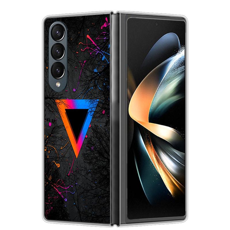 For Samsung Z Fold 4 Case ZFold 5 4 5G Hard Transparent Phone Cover For Samsung Galaxy Z Fold4 Fold5 Shockproof Bumper Fundas