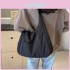 Cloth Shoulder Soft Trendy Womens Bag Solid Color Student 2024 Spring Casual Style Big Handbags Crossbody Bags