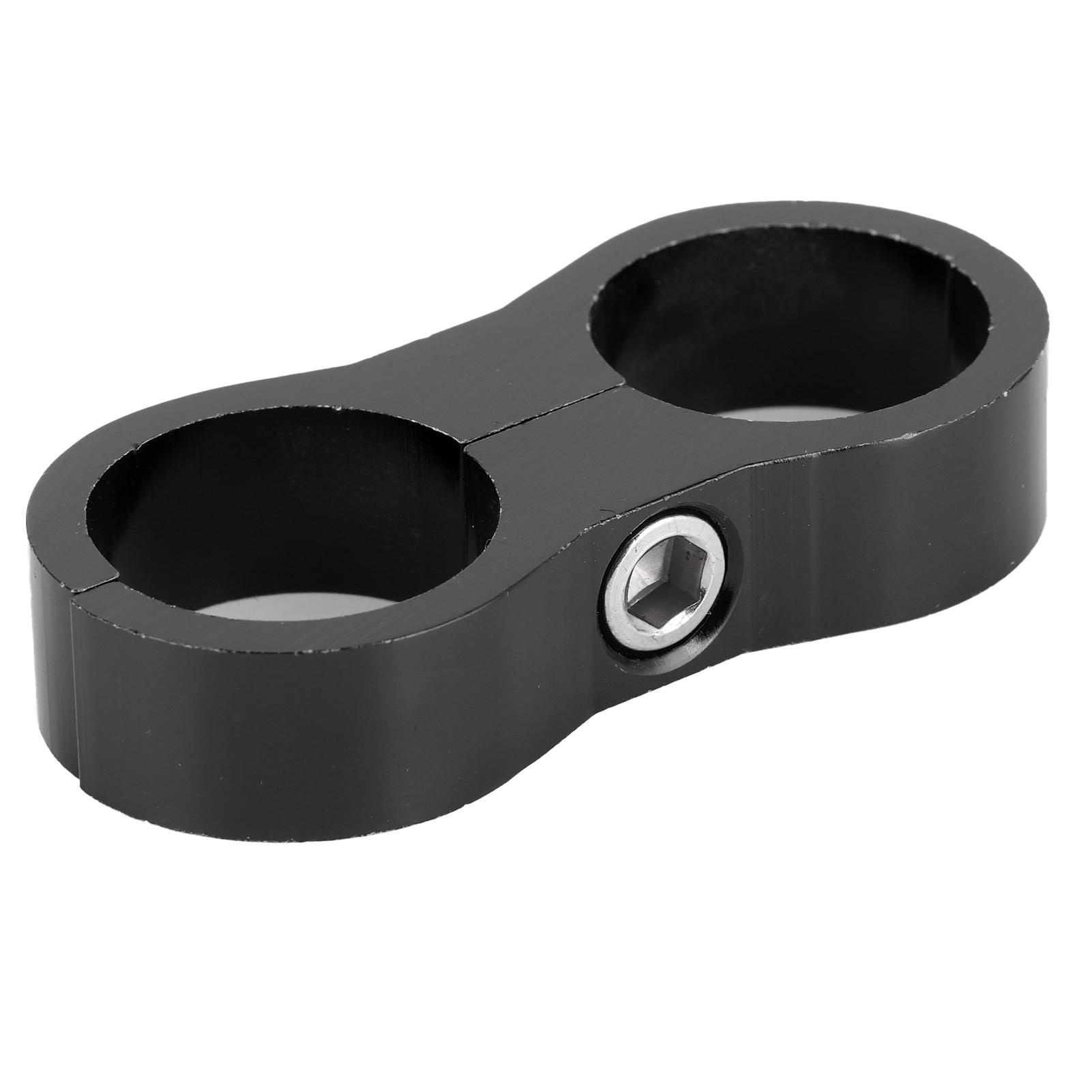 

12AN Разделитель шланга Зажим Разделитель Клипса Фитинг Адаптер из алюминиевого сплава для МаслоТопливной Шланговой ЛинииЧерный чёрный