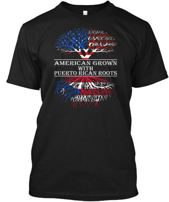 American Grown With Puerto Rican Roots T-Shirt Made in the USA Size S to 5XL 2XL
