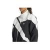Reebok Color Block Short Slim Fit Windbreaker Jacket Women Jackets Black White HH9752