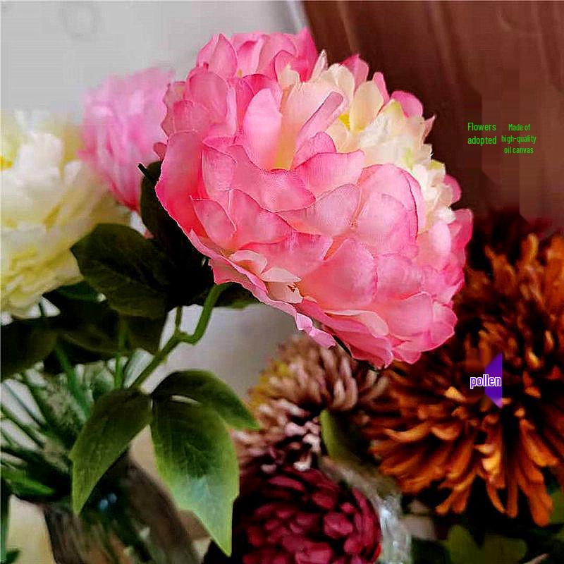 Pfingstrose Einzelstiel Große Seidenblume für Wohnzimmer- oder Hochzeitsdekoration