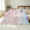 Cartoon Cat Flannel Fleece Blanket - Soft Warm Cozy Gradient Star Pattern for Home Couch, Halloween Christmas Gift