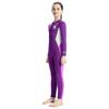 Girls Wetsuit Full Body Neoprene Thermal Swimsuit 2.5MM for Kids Long Sleeve Diving Surfing Suit with Front Zipper for