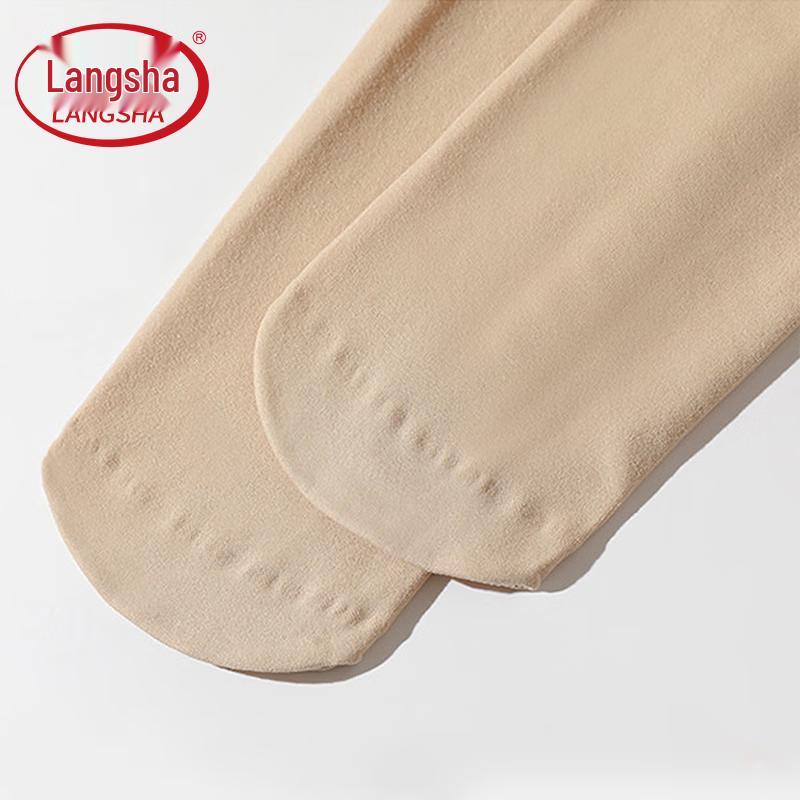 Langsha Women's Velvet Effect Nude Feel Pantyhose
