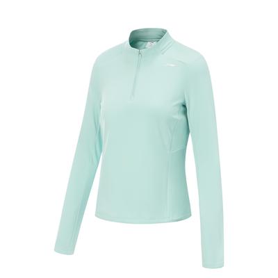 Li Ning Fitness Series Stand Collar Logo Letter Stitching T-Shirt Women Tops ATLV368-1