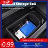 BAAR1 For BMW Silicone Car Central Armrest Storage Box Container Holder Tray For BMW 5 Series G60 2024 Auto Interior Decoration Acces