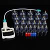 12/24Pcs Jar Vacuum Cupping Therapy Set with Hand Pump Anti Cellulite Massage Tool for Back Shoulder Leg Pain Relief