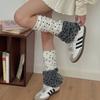 Y2K Girls Polka Dot Leg Warmers Sweet Niche Design Collgege Style Lolita Cute Long Stockings Fashion Versatile Middle Tube Socks