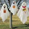 Cute 3Pcs Flying Ghost Halloween Party Hanging Ghosts Decoration for Front Yard