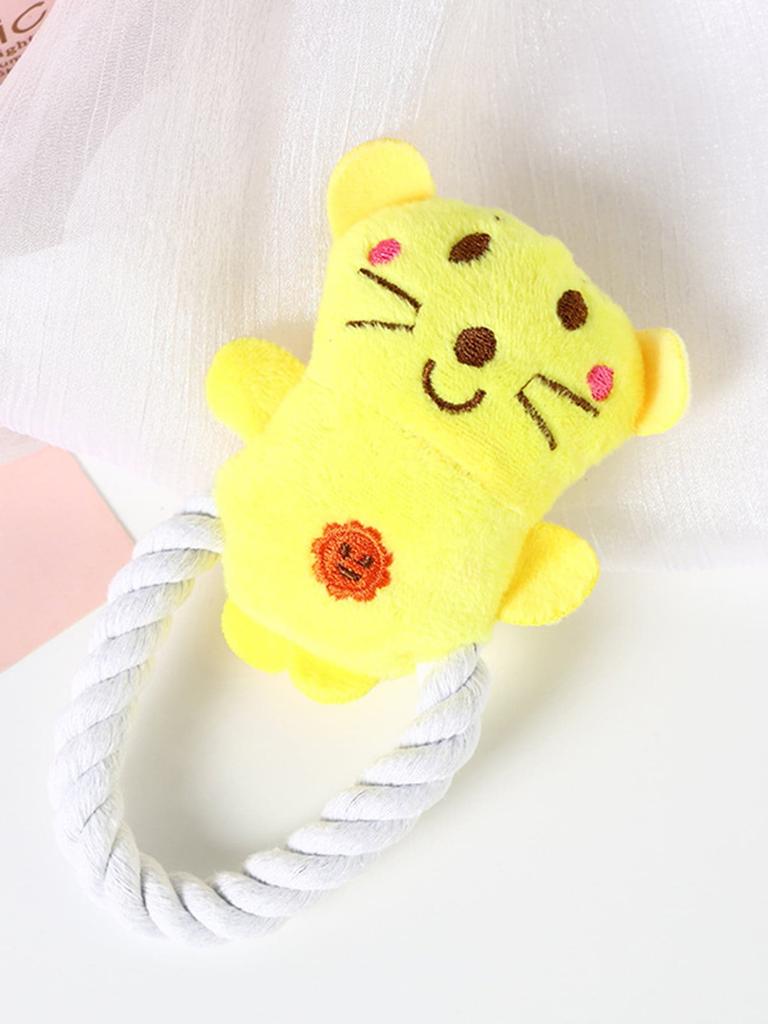 1pc-Pet Companion Plush Toys, Dog Interactive Toys Bite Toys - Random Colors