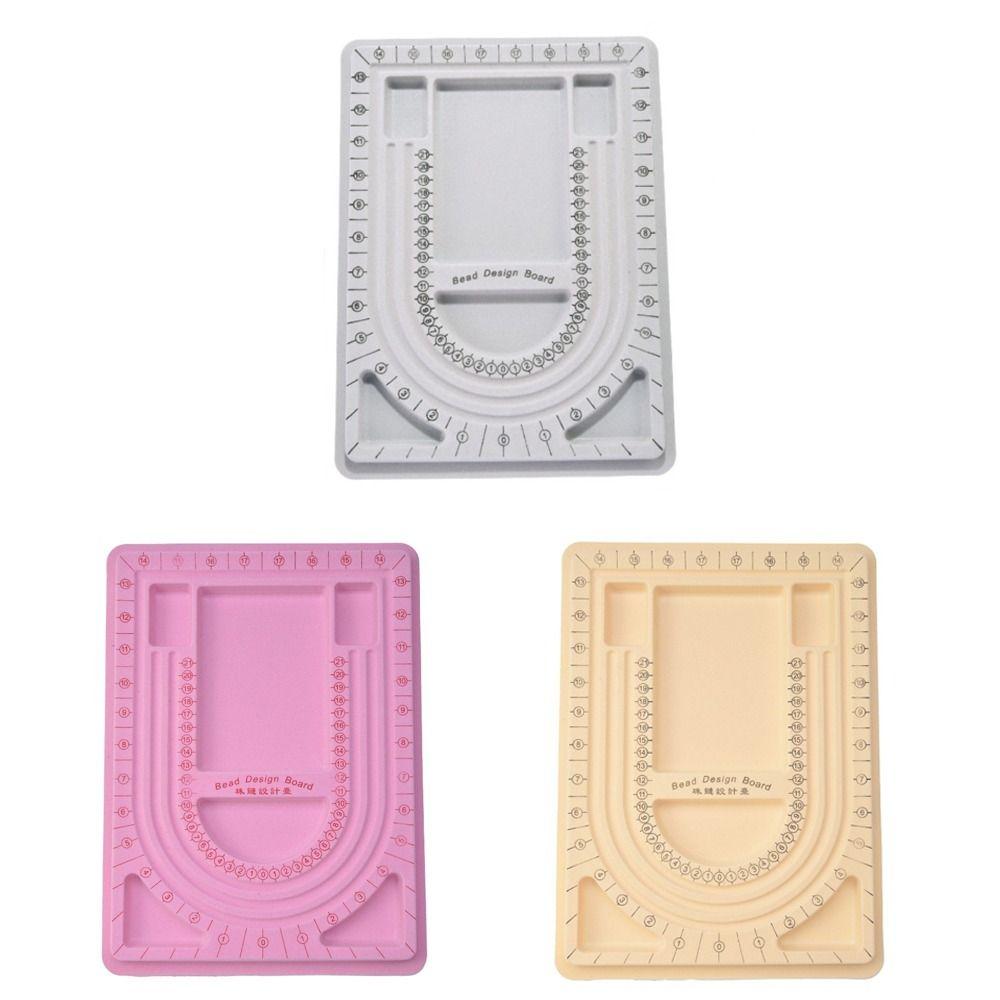 Convenient Beading Board Colorful DIY Jewelry Making Bracelet Necklace Tray Beading Accessories