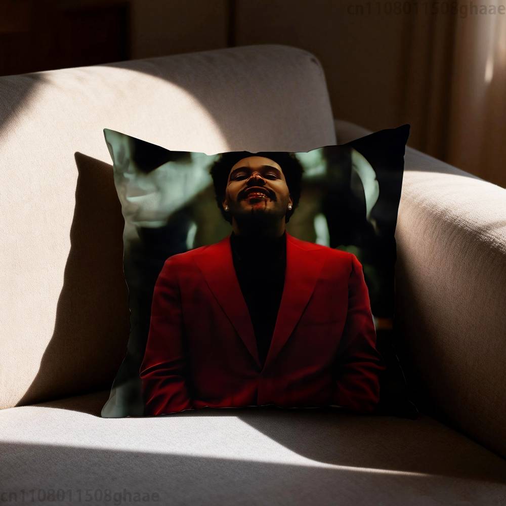The Weeknd XO  Pillow Case Antidustmite Pillowcase Invisible zipper silky short plush Sofa cushion cover