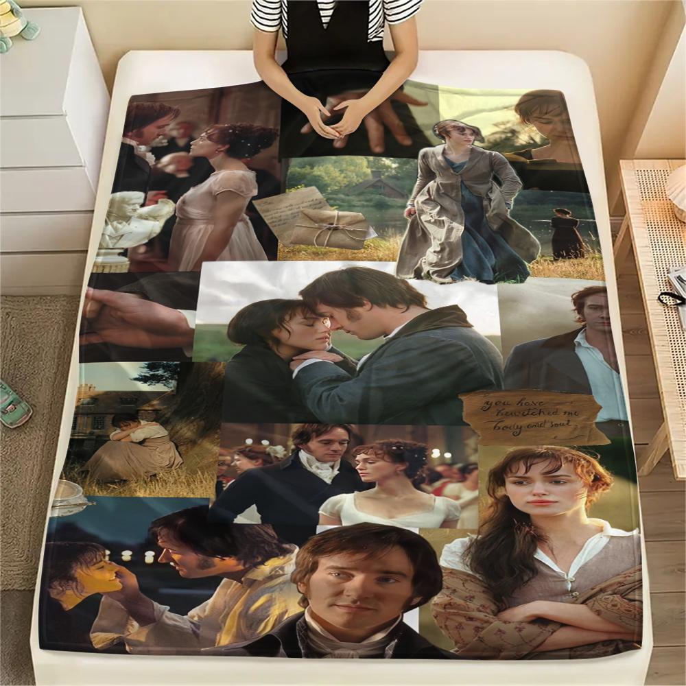 Pride and Prejudice2005 pattern Flannel Blanket, High quality Comfortable for All Seasons, Home Decor, Warmth and Comfort, Perfect for Gifts.